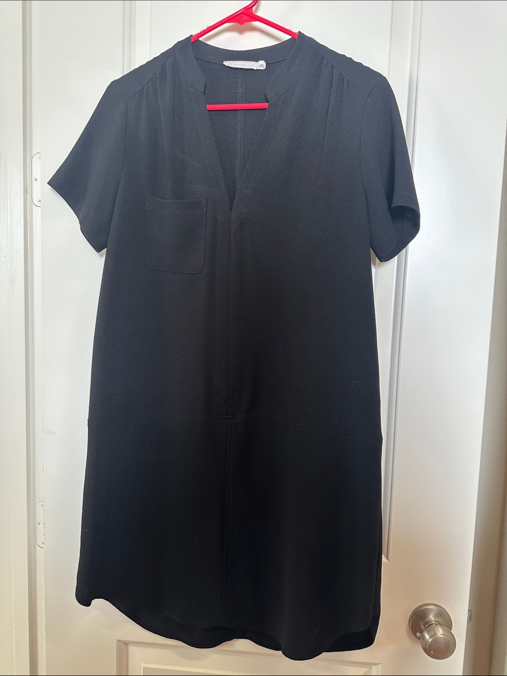 Lush Black Short Sleeve Mini Dress